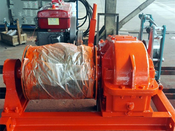 5 Ton Diesel Engine Wire Rope Winch for Pulling